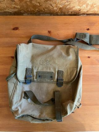 Complete Ww2 Us Army Paratrooper M1936 Musette Bag