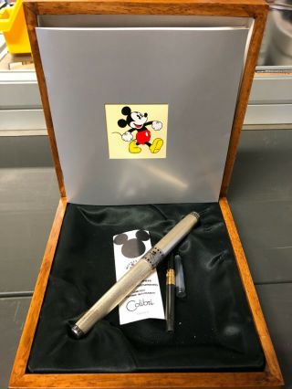 Disney Limited Edition Colibri Fountain Pen W/ Certificate Of Authenticity & Ink