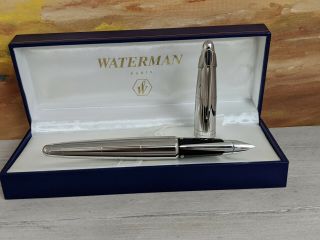 Waterman Edson Sterling Silver Limited Edition Fountain Pen,  Medium 18k 750 Nib