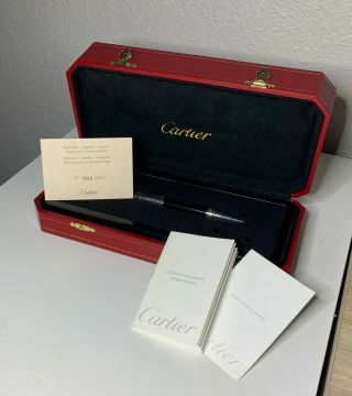 Cartier Ballpoint Pen With Calendar And Watch Limited Edition