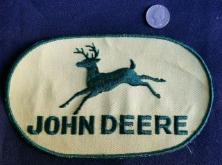 Vintage Large John Deer Tractor Jacket Vest Farming Back Patch