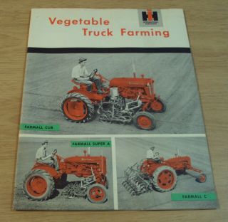 Vtg Ca 1950 International Harvester Tractor Brochure Farmall Cub Truck Farming