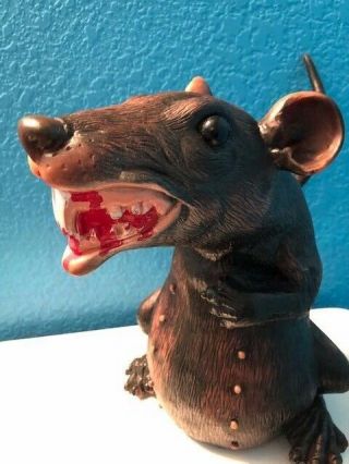 Giant Rubber Rat Modified Halloween Horror Prop