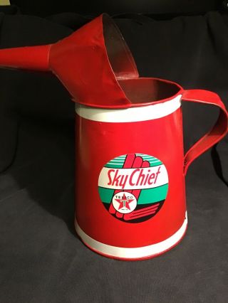 Vintage 1920’s Sky Chief 1/2 Gallon Oil Pour Can - Restored -.