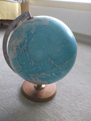 Vintage Philip Globe Approx 12 Inch Diameter 1969