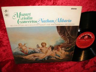 1965 Uk Nm Sax 5254 Ed1 S/c Stereo Mozart Violin Concertos 4 & 5 Nathan Milstein