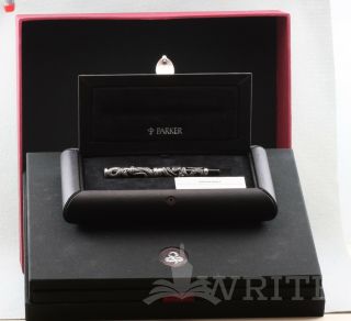Fountain Pen Parker Snake Limited Edition Sterling Silver Nib M Complete Box