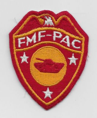 Ww2 Us Made,  Fleet Marine Force Pacific - Tractor Battalions Patch