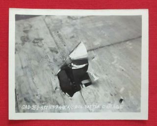Ww2 Aaf 452nd Bomb Group B - 17g 42 - 97206 Woolf Pack Combat Damage Photo 1