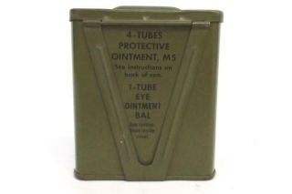 Vintage Us Military M5 Protective Ointment Tin Wwii Korea