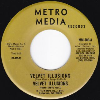 Intense Garage Punk Drone Velvet Illusions Velvet Illusions 45 Metro Media Hear