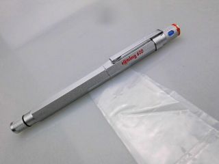 Rotring 600 Rollerball Silver / Gold Top Old Stock