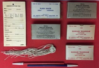 WW2 / MEDIC / MEDICAL KIT / SUPPLY POUCH / OCD / COMPLETE / W/I CONTENTS / RARE 3