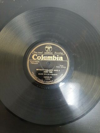 78 Rpm Blues Blind Willie Johnson Mothers 