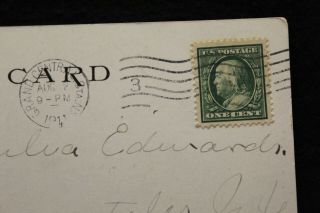 SS Oceana Bermuda Atlantic Line Postcard PM Grand Central Station NY 1911 stamp 4