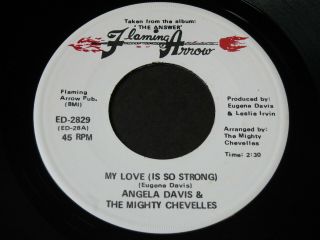 Angela Davis My Love (is So Strong) Flaming Arrow Northern Soul Funk 45 Hear