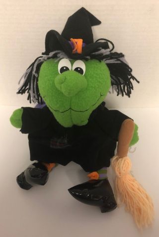 1990s Gibson Greetings Softkins Witch Doll 14 " Plush Halloween Vintage Stuffed