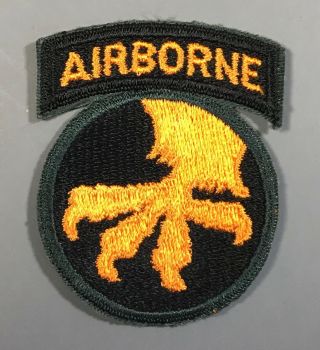 Wwii Army 17th Airborne Division One Piece Patch Cut Edges No Glow