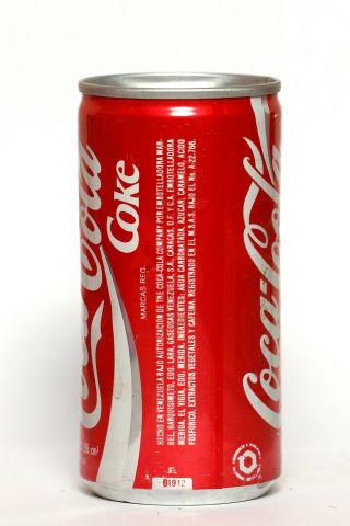 1990 Coca Cola can from Venezuela,  World Cup Italia ' 90 / Corea Del Sur 2
