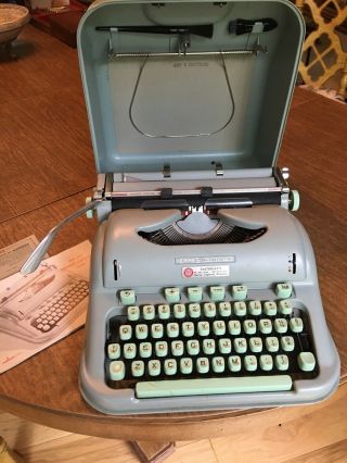 Vintage Hermes 3000 Portable Typewriter With Case