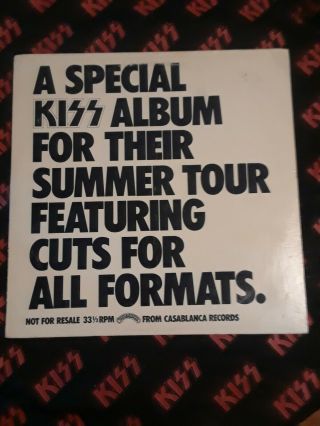 Kiss 1976 Summer Tour Promo Vinyl Album Ep Rare Casablanca Ace Peter Gene Paul