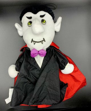 Vintage Halloween Dracula Hand Puppet Ganz 1997 Vampire Rare