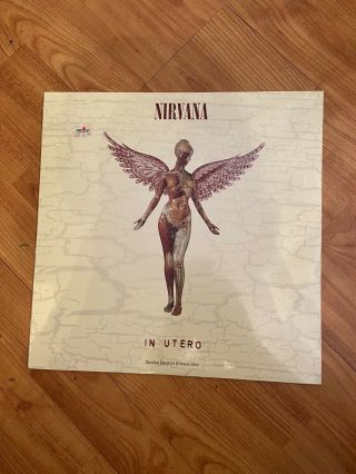 Nirvana In Utero 1993 Limited Edition Us Vinyl Lp Dgc 24607