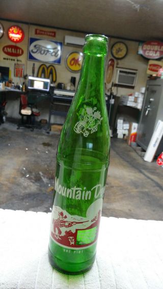 Mt Dew Soda Bottle One Pint