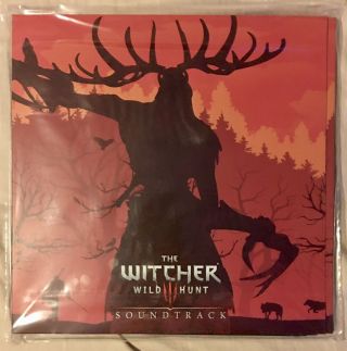The Witcher 3 - Wild Hunt 4lp Clear W Red Blood Splatter Vinyl Lp Soundtrack Ost