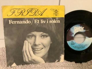 Frida - Abba 45,  Fernando / Et Liv I Solen))  7 Single Norway Rarest
