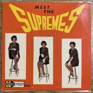 The Supremes Meet The Supremes Stool Cover Very Record & Cover High Gloss
