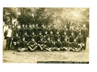 W R Ross Rppc High School Cadet Regiment Officers Washington,  Dc 1911