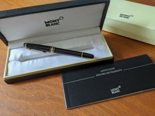 Montblanc Meisterstuck Pix Rollerball Pen - Cond - Complete Set - Black Ink
