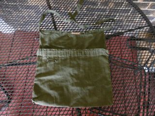 Vintage Wwii Hbt Olive Green American Red Cross Ditty Bag Nurse Pouch Chicago