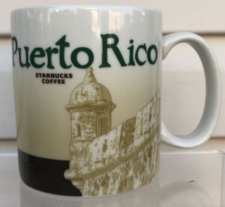 Starbucks 2014 Coffee Mug Cup Puerto Rico Global Icon City Collector Series 16oz