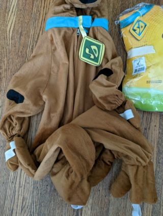 Rubies Deluxe SCOOBY DOO Costume Size Small 4 - 6 - EUC 2
