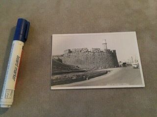 Cyprus Famagusta Ruins Lighthouse Photo Card Sent To Nicosia 1956
