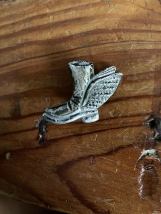 Wwii Winged Boot Raf Air Corps Badge Pin Lugs