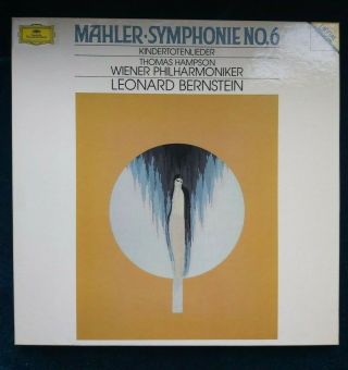 Mahler Symphony No.  6 Bernstein Dgg Digital 427 697 - 1 Stereo 2 Lp Box Nm