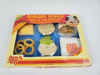 1987 Burger King Cheeseburger Set