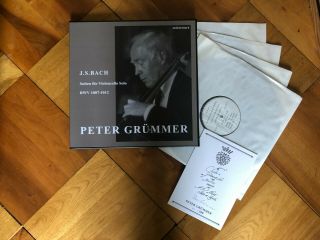 Peter Grummer Bach Complete Cello Suites Mirecourt Signed Box Lim 300 No 44/300