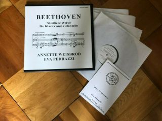 Eva Pedrazzi Weisbrod Beethoven Complete Cello 4 Lp Box Mirecourt Signed 177/3