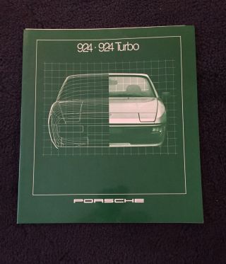 Porsche 1981 924 924 Turbo Dealer Showroom Sales Brochure Usa Spec Nos Oem