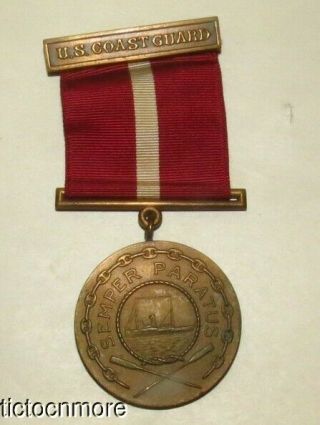 WWII US COAST GUARD GOOD CONDUCT MEDAL 2