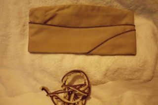 Wwii Us Army Air Corps Overseas Garrison Cap Hat 7 1/4 Plus Additional Piping