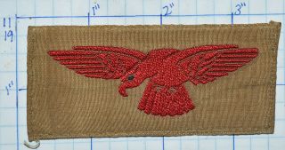 Raf British Royal Air Force Ww2 Left Red Eagle Insignia Flash Shoulder Patch