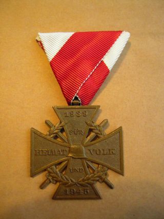 Ww2 1939 - 1945 Austrian Commemorative Cross,  