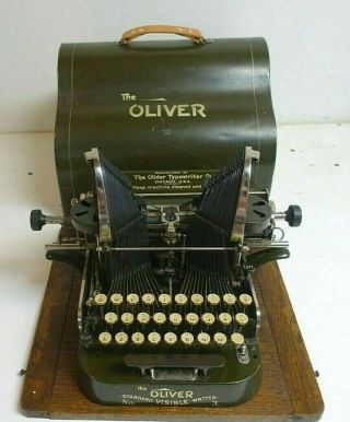 Oliver No.  3 Standard Visible Writer With Cover Patented March 1,  1898 No.  86978