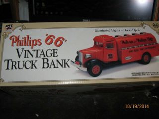 1993 Marx Jmt Replicas " Phillips 66 Vintage Truck Bank " -