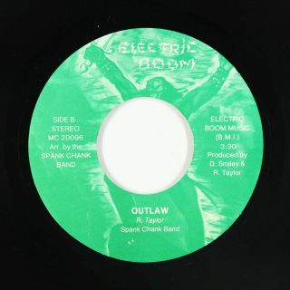 Modern Funk/sweet Soul 45 - Spank Chank Band - Outlaw - Electric Boom - Vg,  Mp3